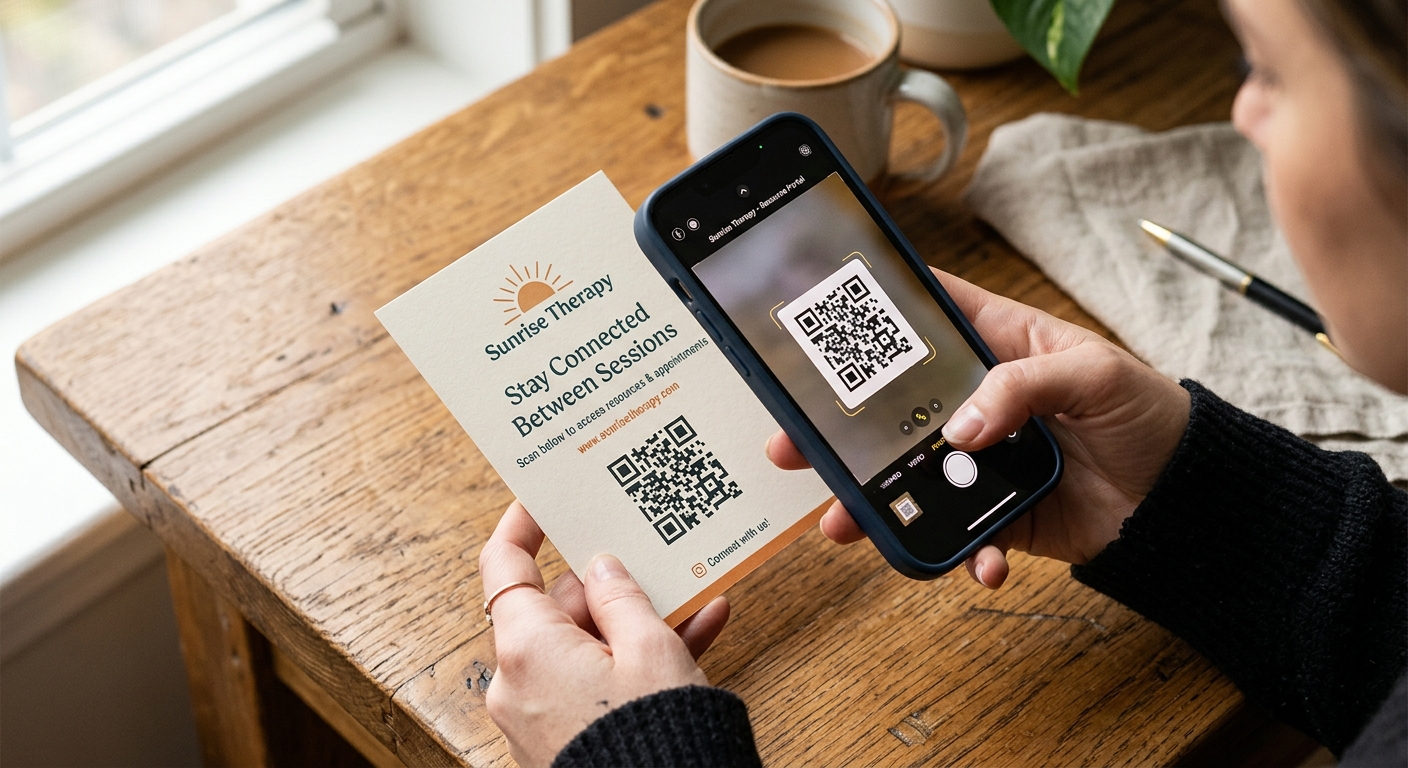 Scanning QR code on phone